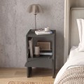Κομοδίνο Pepa Megapap χρώμα ανθρακί 35x34,6x59,6εκ.