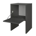 Κομοδίνο Pepa Megapap χρώμα ανθρακί 35x34,6x59,6εκ.