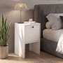 Κομοδίνο Pepa Megapap χρώμα λευκό 35x34,6x59,6εκ.