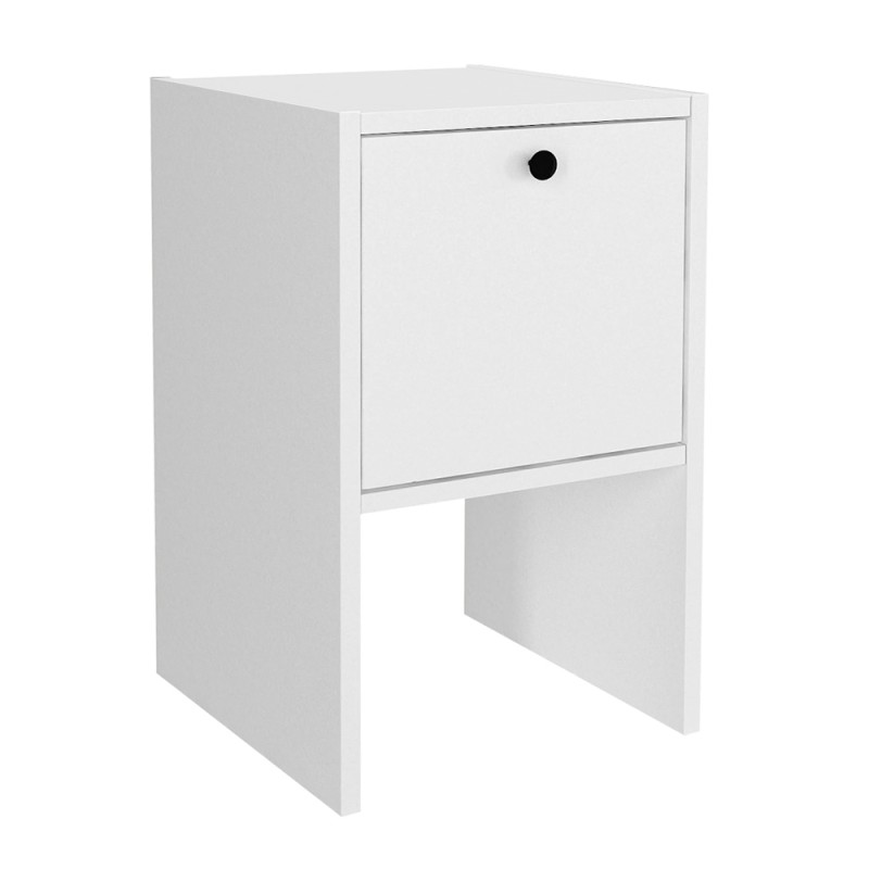 Κομοδίνο Pepa Megapap χρώμα λευκό 35x34,6x59,6εκ.