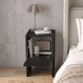 Κομοδίνο Pepa Megapap χρώμα μαύρο 35x34,6x59,6εκ.