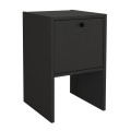 Κομοδίνο Pepa Megapap χρώμα μαύρο 35x34,6x59,6εκ.