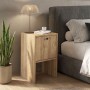 Κομοδίνο Pepa Megapap χρώμα sepet oak 35x34,6x59,6εκ.