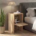 Κομοδίνο Pepa Megapap χρώμα sepet oak 35x34,6x59,6εκ.