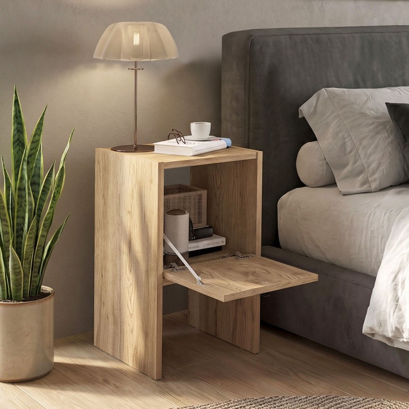 Κομοδίνο Pepa Megapap χρώμα sepet oak 35x34,6x59,6εκ.