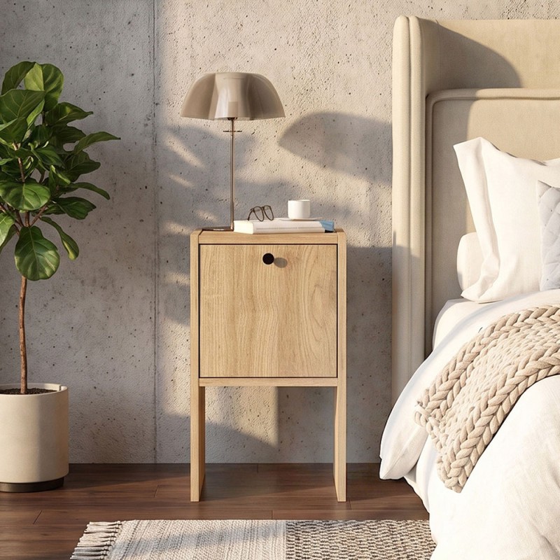 Κομοδίνο Pepa Megapap χρώμα sepet oak 35x34,6x59,6εκ.