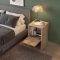 Κομοδίνο Pepa Megapap χρώμα sepet oak 35x34,6x59,6εκ.