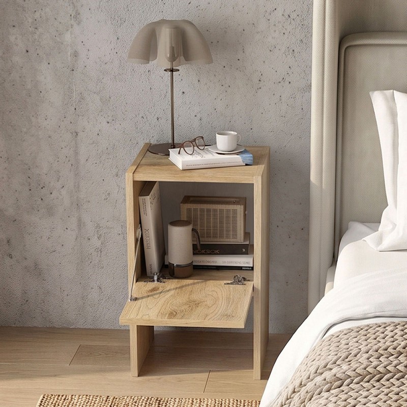 Κομοδίνο Pepa Megapap χρώμα sepet oak 35x34,6x59,6εκ.