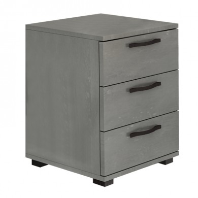 Κομοδίνο - Συρταριέρα γραφείου Roco Megapap χρώμα γκρι σκυροδέματος 40x39x57εκ.