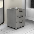 Roco Megapap melamine night stand in concrete grey color 40x39x57cm.