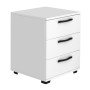Roco Megapap melamine night stand in white color 40x39x57cm.