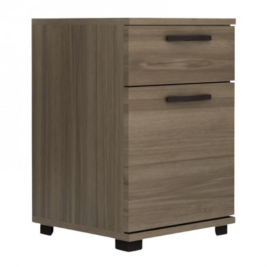 Veto Megapap melamine night stand in walnut color 40x39x57cm.