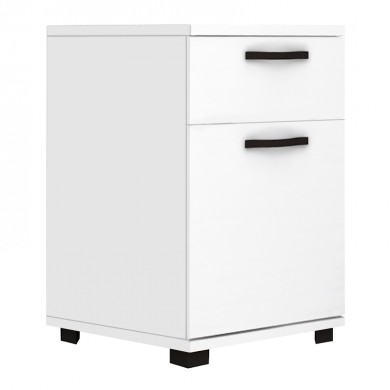 Veto Megapap melamine night stand in white color 40x39x57cm.
