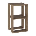 Lonie Megapap melamine nightstand - side table in light brown color 34x30x55cm.