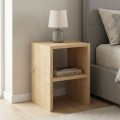 Smile Megapap melamine nightstand - side table in oak color 30x30x40cm.