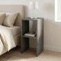 Smile Megapap melamine nightstand - side table in concrete grey color 30x30x60cm.