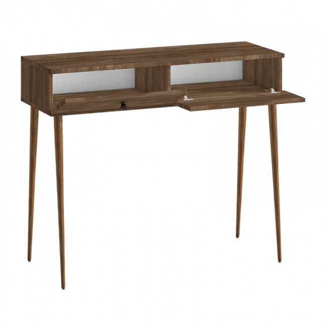 Alis Megapap melamine sideboard in walnut color 110x29x88cm.