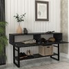 Κονσόλα Aron Megapap χρώμα μαύρο εφέ μαρμάρου 138,8x41x75,7εκ. Κονσόλα Aron Megapap χρώμα μαύρο εφέ μαρμάρου 138,8x41x75,7εκ.