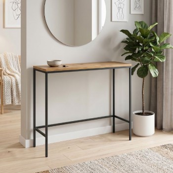 Κονσόλα Canva Megapap χρώμα atlantic pine 100x30x80εκ.