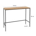 Canva Megapap metal - melamine sideboard in atlantic pine color 100x30x80cm.