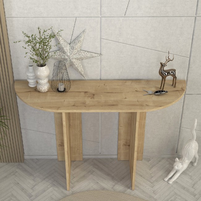 Κονσόλα Cortado Megapap χρώμα sapphire oak 120x35x75εκ.