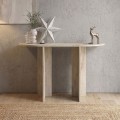 Κονσόλα Cortado Megapap χρώμα travertine 120x35x75εκ.