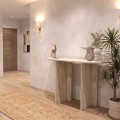 Κονσόλα Cortado Megapap χρώμα travertine 120x35x75εκ.