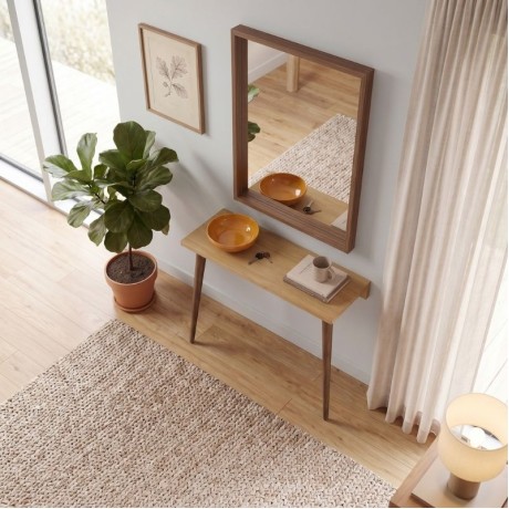 Moca Megapap melamine wall mounted sideboard in sapphire oak color 60x22x77cm.