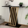 Gravity Megapap melamine console in black marble effect - gold color 90x29,6x76,8cm.