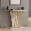 Gravity Megapap melamine console in travertine - gold color 90x29,6x76,8cm.