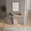Gravity Megapap melamine console in travertine - gold color 90x29,6x76,8cm.