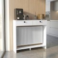 Opelya Megapap melamine dresser - Radiator cover color white 110x31.4x100cm.