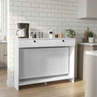 Κονσόλα - Κάλυμμα καλοριφέρ Opelya Megapap χρώμα λευκό 130x31,4x100εκ.