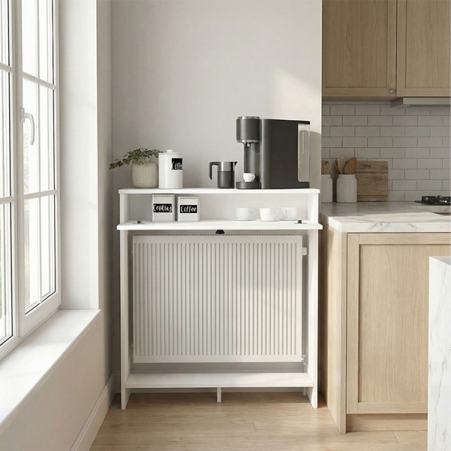 Κονσόλα - Κάλυμμα καλοριφέρ Opelya Megapap χρώμα λευκό 90x31,4x100εκ.