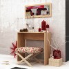 Κονσόλα με καθρέπτη Cosenza Megapap χρώμα oak 80x30x82εκ. Κονσόλα με καθρέπτη Cosenza Megapap χρώμα oak 80x30x82εκ.