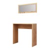 Κονσόλα με καθρέπτη Cosenza Megapap χρώμα oak 80x30x82εκ. Κονσόλα με καθρέπτη Cosenza Megapap χρώμα oak 80x30x82εκ.