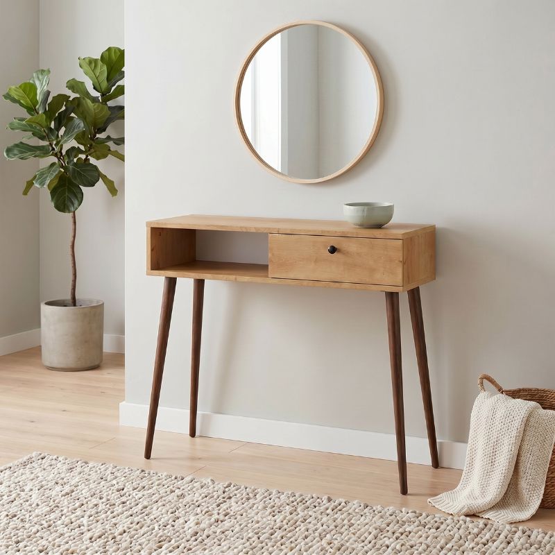 Napoli Megapap melamine sideboard in sapphire oak color 90x29x88cm.