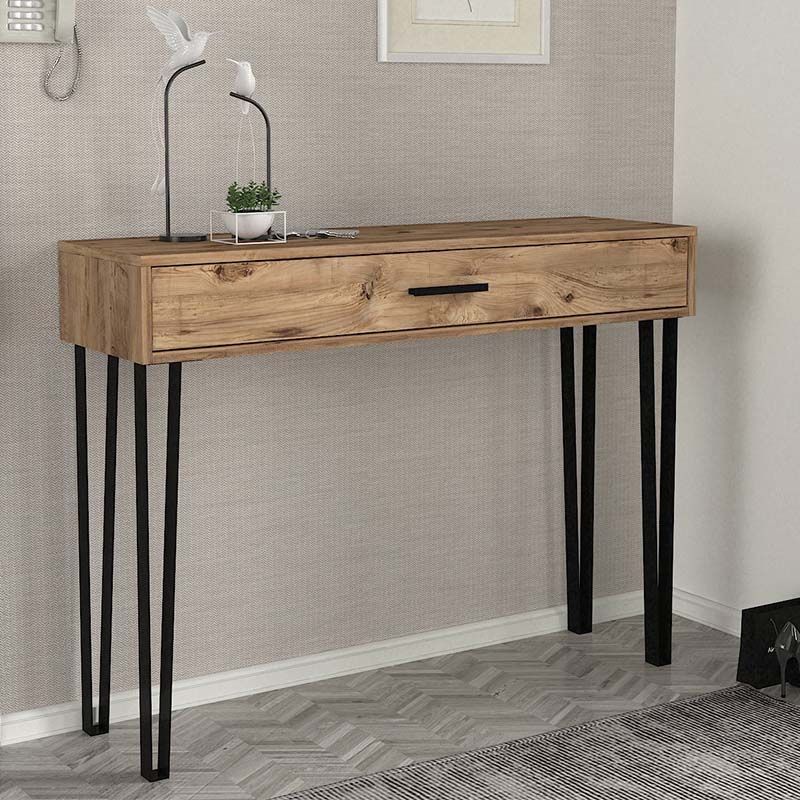 Κονσόλα Rochel Megapap χρώμα atlantic pine 120x35x89,8εκ.