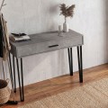 Κονσόλα Rochel Megapap χρώμα γκρι σκυροδέματος 120x35x89,8εκ.