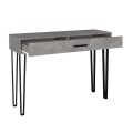 Κονσόλα Rochel Megapap χρώμα γκρι σκυροδέματος 120x35x89,8εκ.
