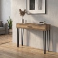 Κονσόλα Rochel Megapap χρώμα καρυδί 120x35x89,8εκ.
