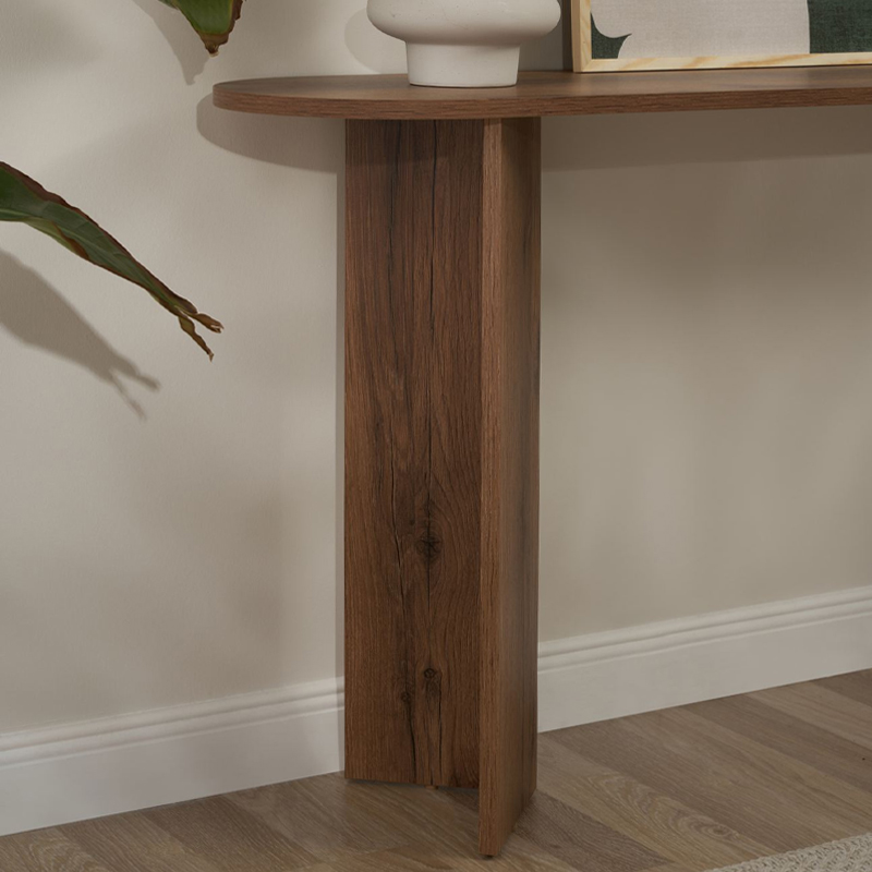 Sira Megapap melamine sideboard in walnut color 150x35x75cm.