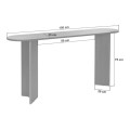 Sira Megapap melamine sideboard in walnut color 150x35x75cm.