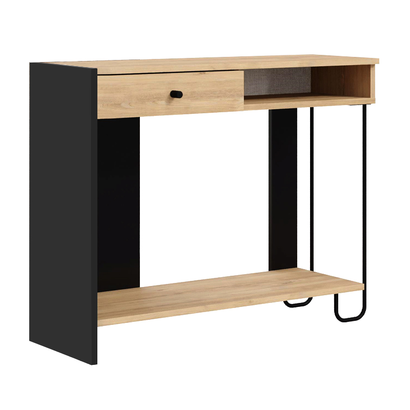 Κονσόλα Sirius Megapap χρώμα sapphire oak - silky black 100x35x79εκ.