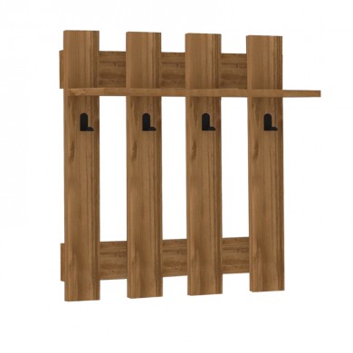 Carina Megapap melamine wall hanger in walnut color 70x18x70cm.