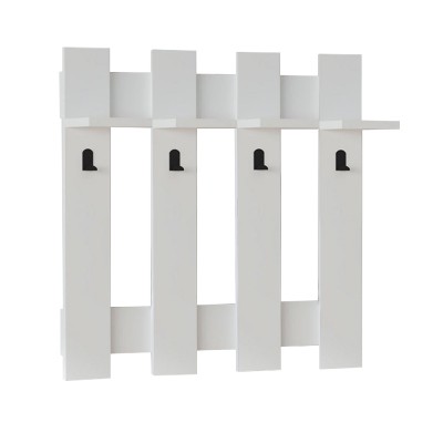 Κρεμάστρα τοίχου Carina Megapap χρώμα λευκό 70x18x70εκ.