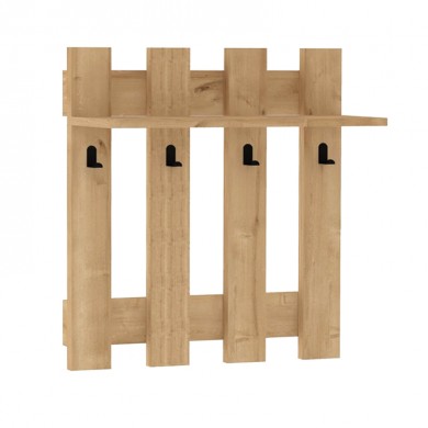 Carina Megapap melamine wall hanger in sapphire oak color 70x18x70cm.