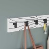 Flow Megapap wall hanger made of metal - melamine color white 63x1.8x9.8cm.