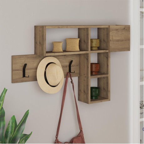 Game Megapap melamine wall hanger in light brown color 99,5x15x61cm.