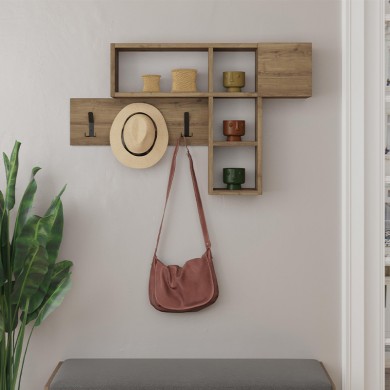 Game Megapap melamine wall hanger in light brown color 99,5x15x61cm.